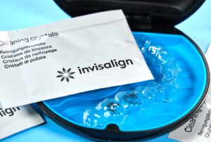 Customized Invisalign clear aligners